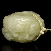 Anillo de jade amarillo, dinastía Qing, Qianlong