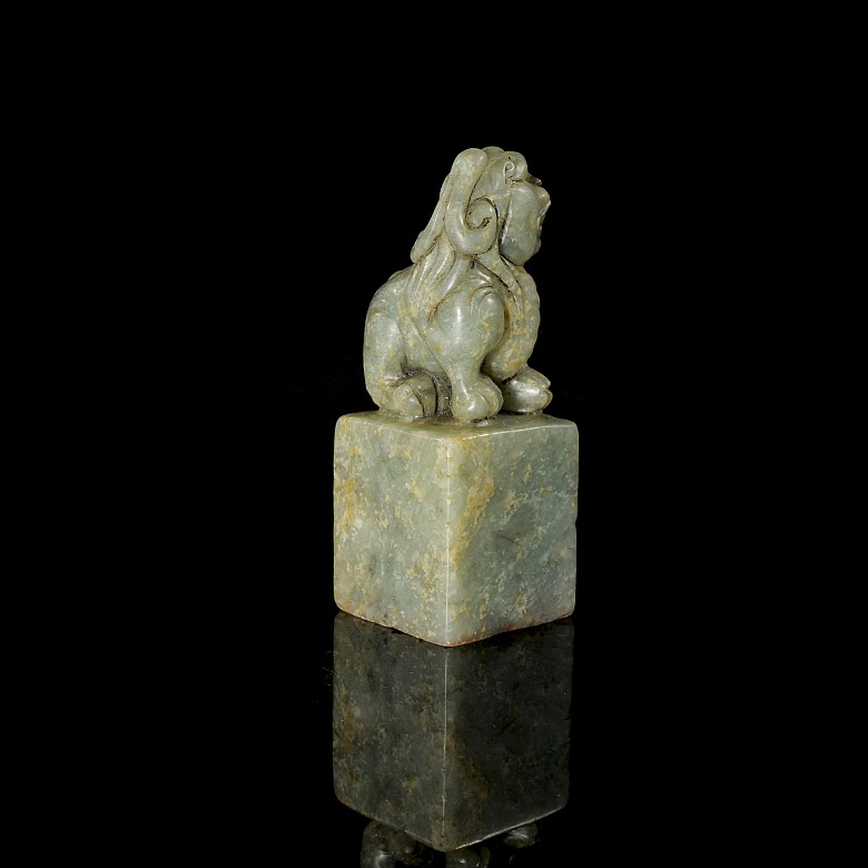 Shoushan ‘Mythical Beast’ stone seal, Qing dynasty