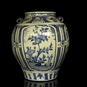 Porcelain vase in blue and white “Landscapes”, Qing dynasty