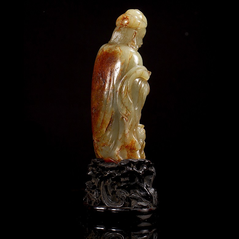 Jade figurine ‘Bodhidharma’, Qing dynasty