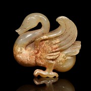 Carved jade figurine ‘Goose’, Han dynasty