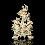 Porcelain figurine ‘Ladies and Angels’, 20th century