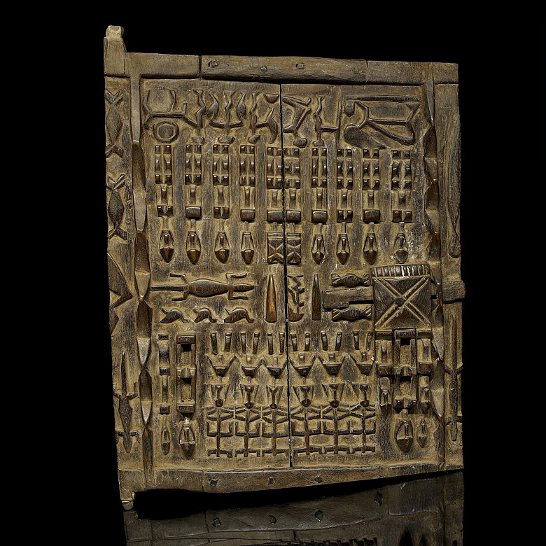 Dogon wooden door, Mali, 20th century