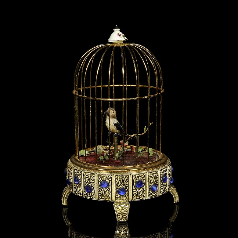 Birdcage with automaton songbird, 19th - 20th century