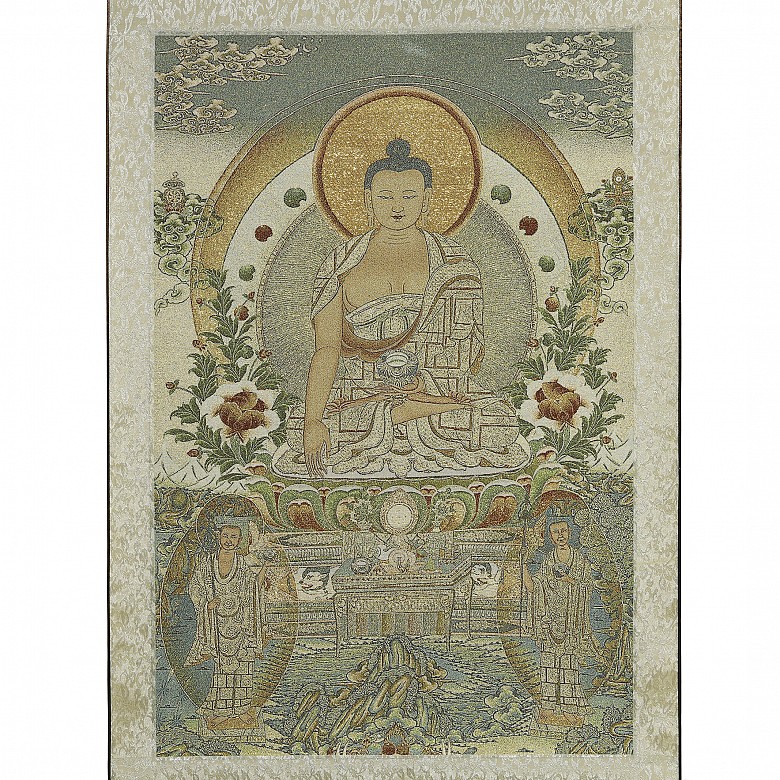 Buddha tapestry, 20th century