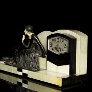 Art Deco Clock “Lady Thinking”, early 20th century