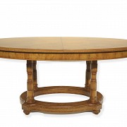 Elliptical table in olive ash - 2