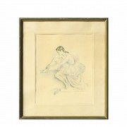 Dibujo de bailarina, Federigo GISBERT SOLER