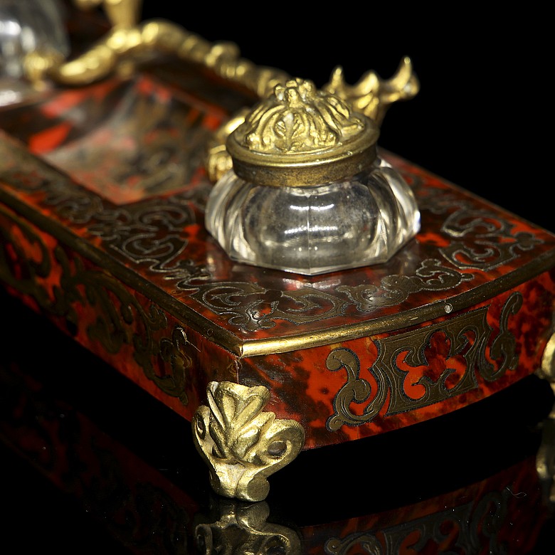 Boulle marquetry scribe's office, 19th century