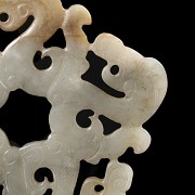 Jade plaque ‘Dragons’, Han style