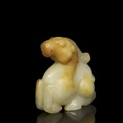 Carved jade pendant 