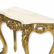 Low console-shaped table, 20th century