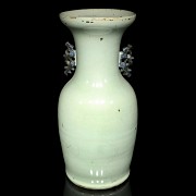 Vase with celadon ground and Buddhist emblems, 19th - 20th century