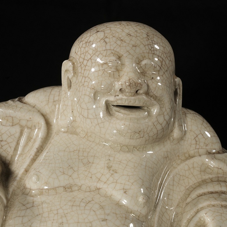 Glazed porcelain Buddha sculpture ‘Geyao’, Qing dynasty