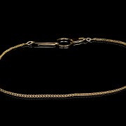 Yellow gold pocket watch chain