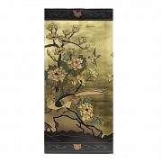 Chinese four-leaf folding screen, 20th century