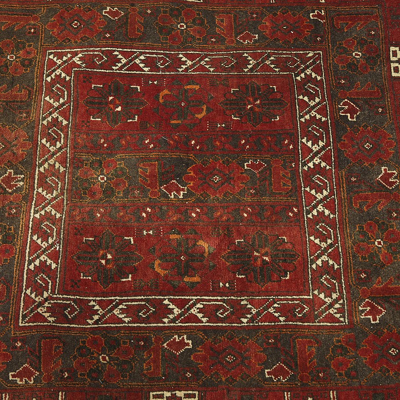 Small Persian woollen carpet, 20th century - 6