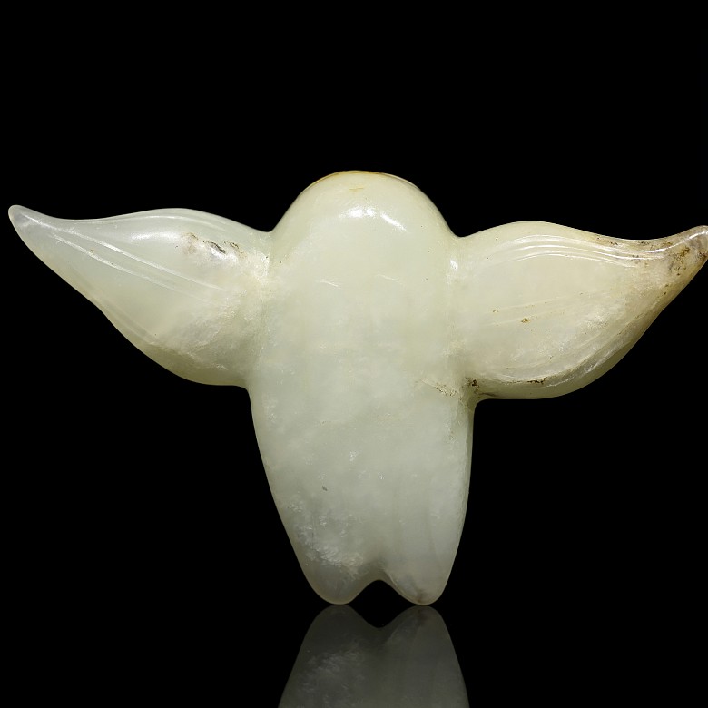 Carved jade bird figurine, Western Zhou dynasty