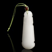 White jade pendant 'Guqin', Qing dynasty, Qianlong