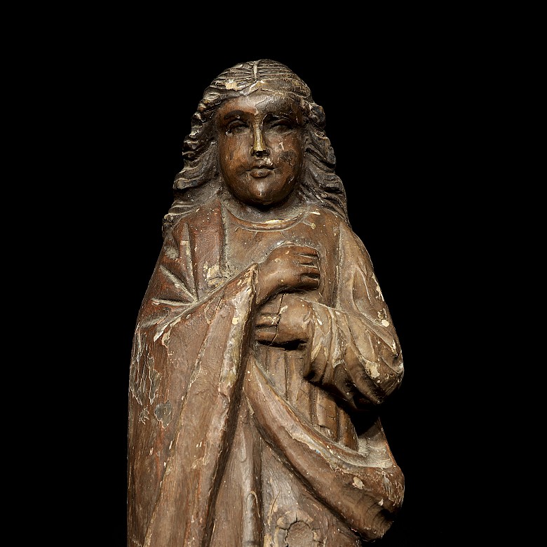 Carved wooden religious sculpture, 20th century - 6