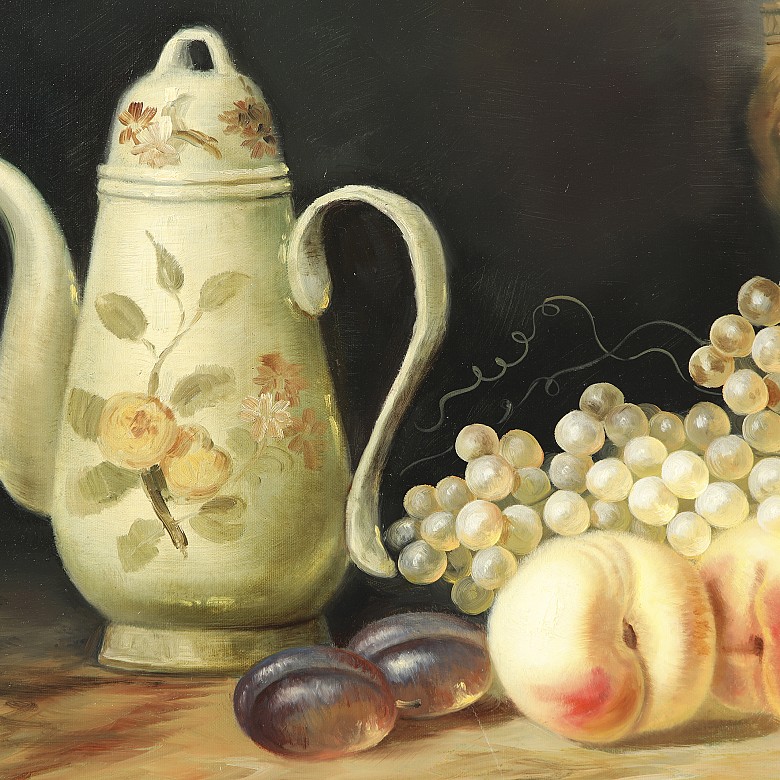 R. Bernard (20th century) ‘Still life with fruit’