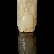 Carved jade figurine ‘Character’, Qing dynasty