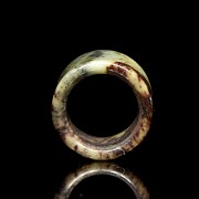 Carved jade archer's ring, early 20th century - 2