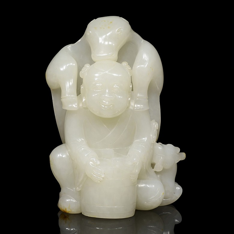 White jade figure 