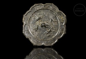 Bronze mirror ‘Beasts’, Tang dynasty