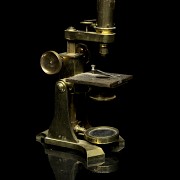 Antique monocular microscope, 19th century