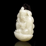 White jade ‘Fisherman’ pendant, Qing dynasty