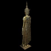 Thai Buddha in golden bronze, 20th century