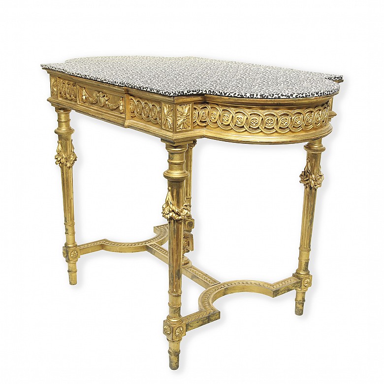 Wooden coffee table, Louis XVI style, early 20th century - 4