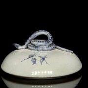 Danish ceramic apothecary's bowl, 20th century