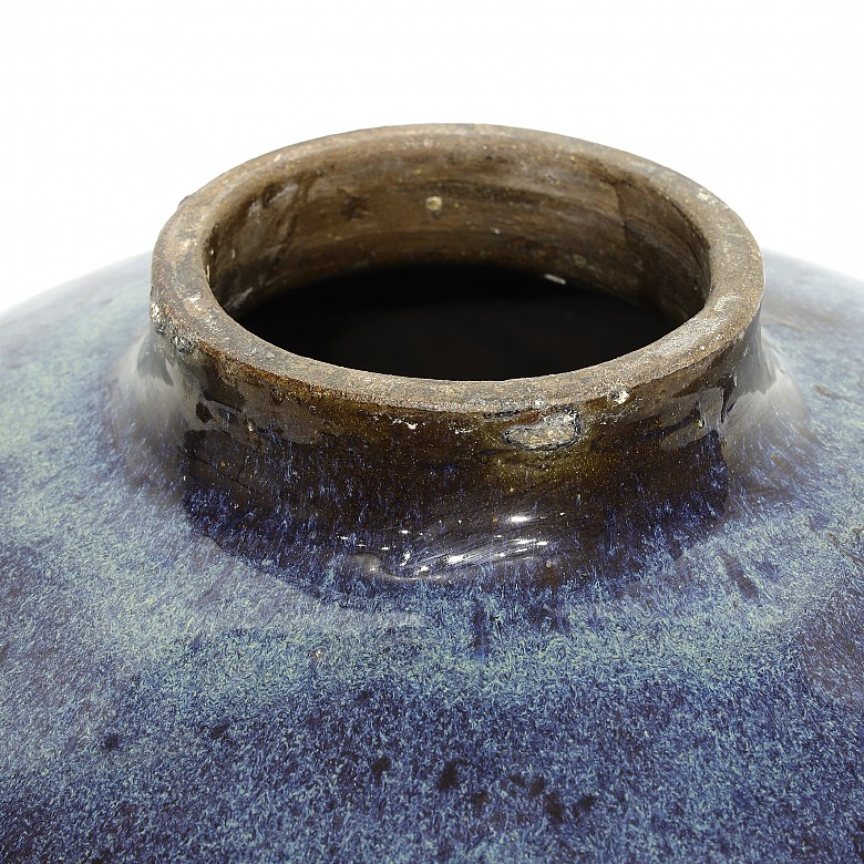 Large glazed pottery vessel, 20th Century