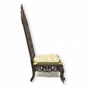 Burmese carved wooden chair, early 20th century - 2