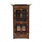 Asian-style wooden display cabinet, 20th century