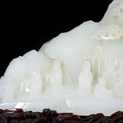 Carved white jade figurine ‘Scene’, Qing dynasty