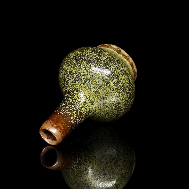 Small glazed ceramic vase, Song style - 5