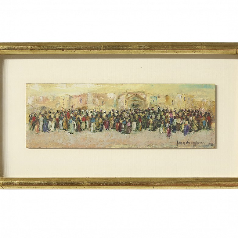 Painting “Great gathering”, 19th century