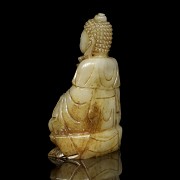 Carved jade ‘Buddha’ figure, 20th century