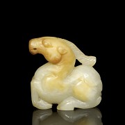 Carved jade pendant 