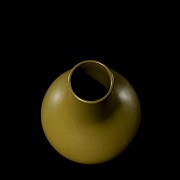 Porcelain vase with tea glaze, with Xuantong mark