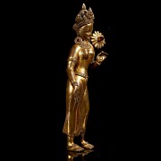 Gilt bronze figure “Tara”, Nepal, 19th century