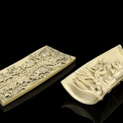 Two ivory carvings, early 20th century