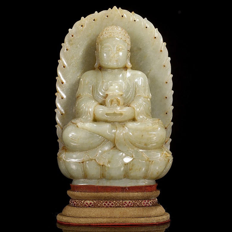 Hetian jade Buddha, Qing dynasty