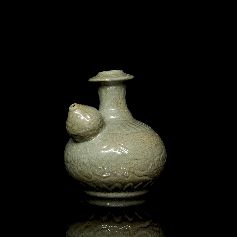 Small celadon-glazed ceramic jug, Song style