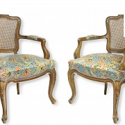 Pair of armchairs, 20th century