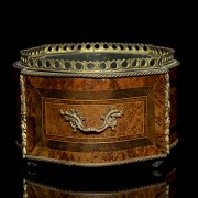 Two wooden flowerpots, Napoleon III, late 19th century - 4