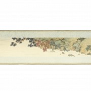 Chinese painting “Lake and poem”, Qing dynasty